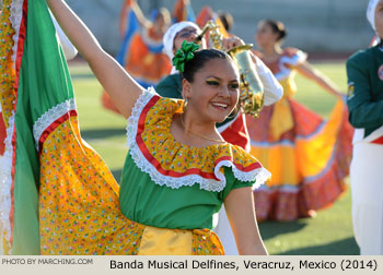 Escuela Secundaria General 5 Manuel R. Gutierrez Banda Musical Delfines, Veracruz, Mexico 2014