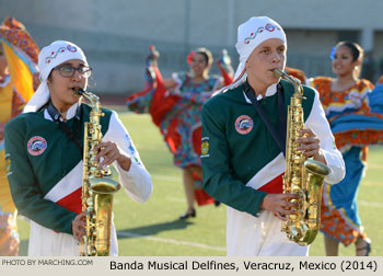 Escuela Secundaria General 5 Manuel R. Gutierrez Banda Musical Delfines, Veracruz, Mexico 2014