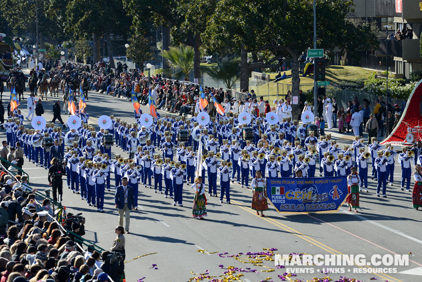 Aguilas Doradas Marching Band, Puebla, Mexico - 2016 Rose Parade Photo