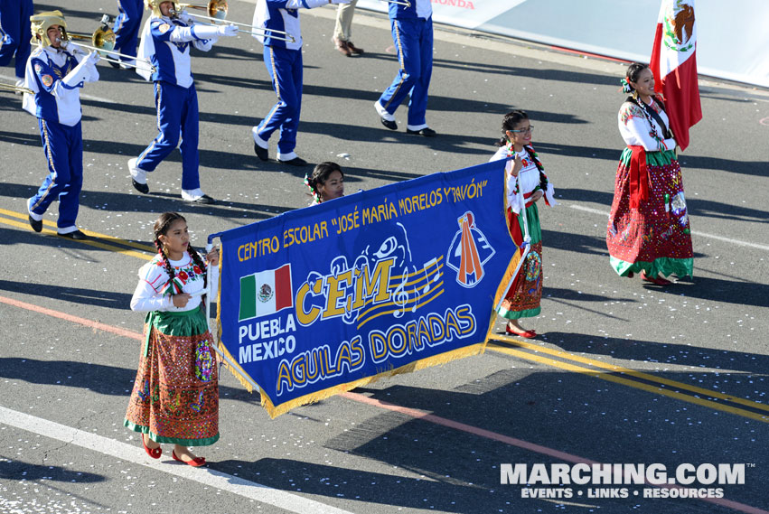 Aguilas Doradas Marching Band, Puebla, Mexico - 2016 Rose Parade Photo