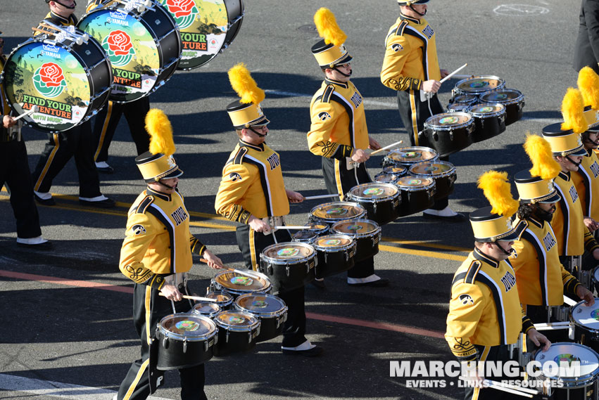 University of Iowa Hawkeye Marching Band, Iowa City, Iowa - 2016 Rose Parade Photo