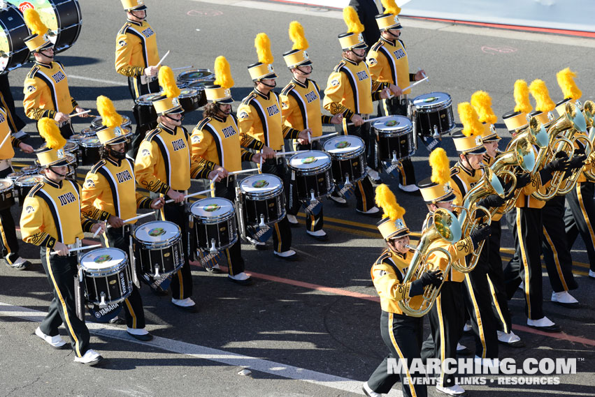 University of Iowa Hawkeye Marching Band, Iowa City, Iowa - 2016 Rose Parade Photo