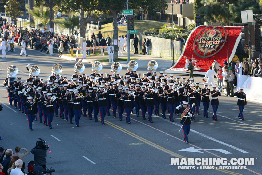 United States Marine Corps West Coast Composite Band - 2016 Rose Parade Photo