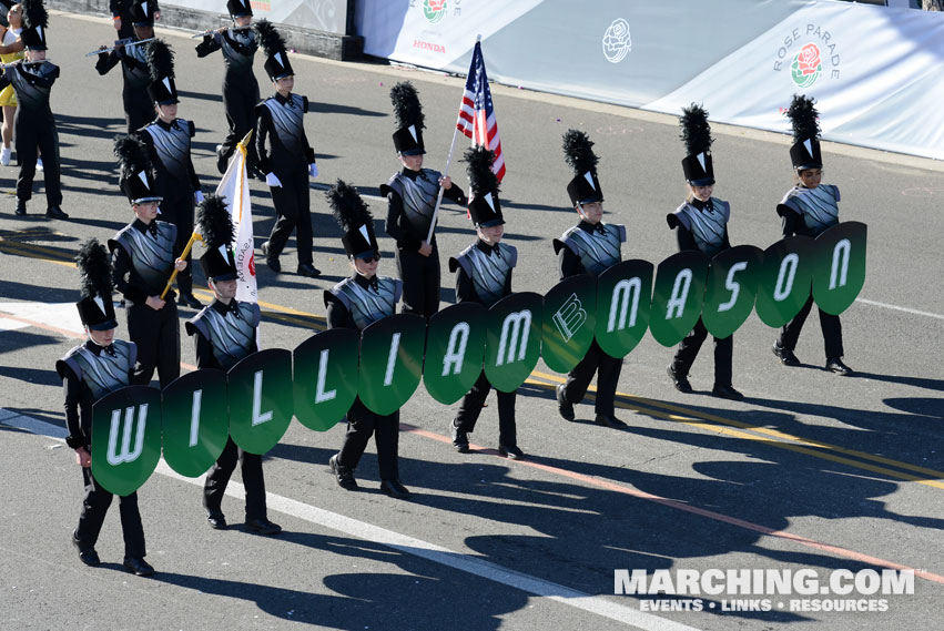 William Mason H.S. Marching Band, Mason, Ohio - 2016 Rose Parade Photo