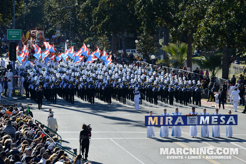 Mira Mesa H.S. Sapphire Sound, San Diego, California - 2016 Rose Parade Photo