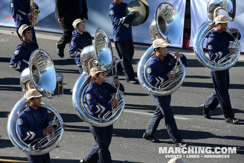 Punahou Marching Band, Honolulu, Hawaii - 2016 Rose Parade Photo