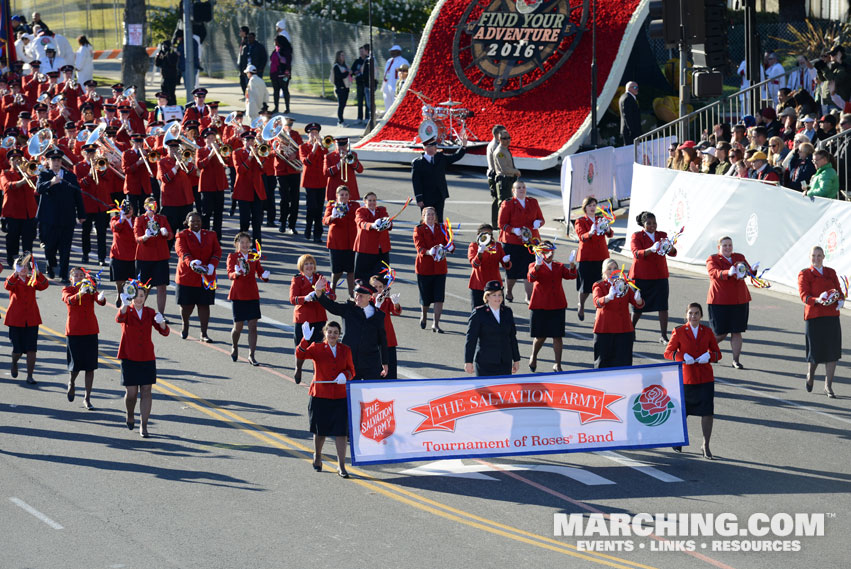 The Salvation Army Tournament of Roses Band - 2016 Rose Parade Photo