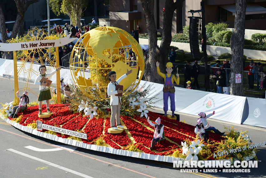 AIDS Healthcare Foundation - 2016 Rose Parade Float Picture