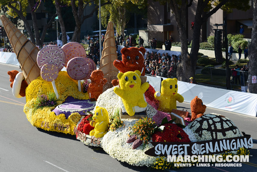 Cal Poly Universities - 2016 Rose Parade Float Picture