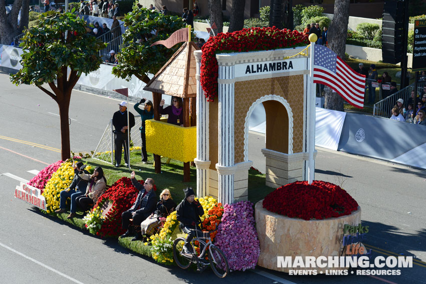 City of Alhambra, California - 2016 Rose Parade Float Picture