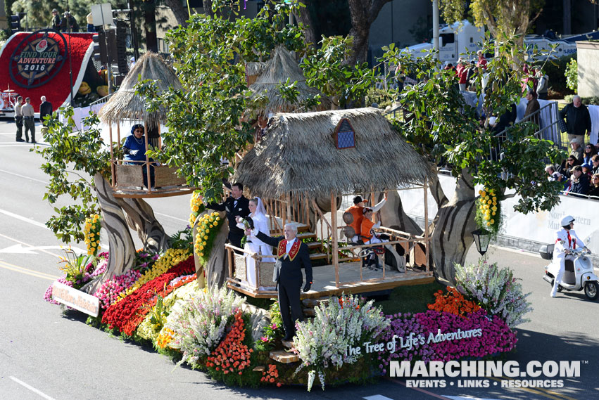 Odd Fellows and Rebekahs - 2016 Rose Parade Float Picture