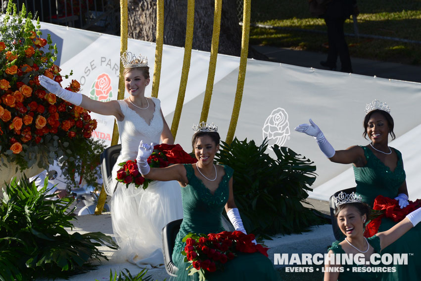 2016 Tournament of Roses Queen and Royal Court - 2016 Rose Parade Float Picture