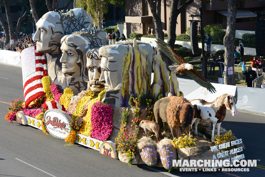 South Dakota Department of Tourism - 2016 Rose Parade Float Picture