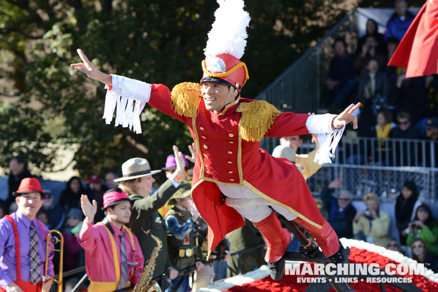 Theme Banner Acrobat - Featured in opening and closing productions - 2016 Rose Parade Float Picture