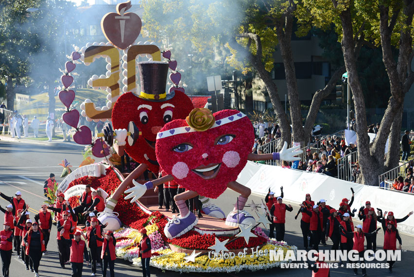 Union Bank and the American Heart Association - 2016 Rose Parade Float Picture