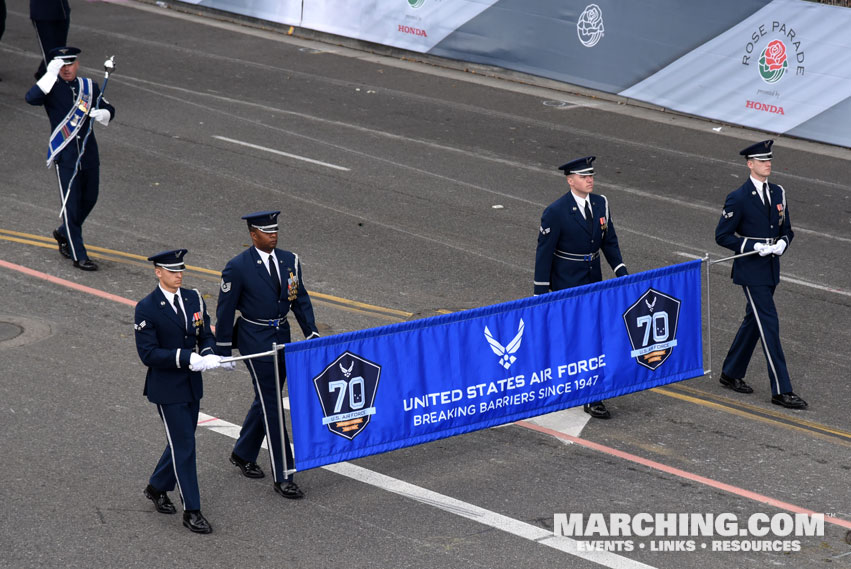 United States Air Force Total Force Band, Travis Air Force Base, California - 2017 Rose Parade Photo