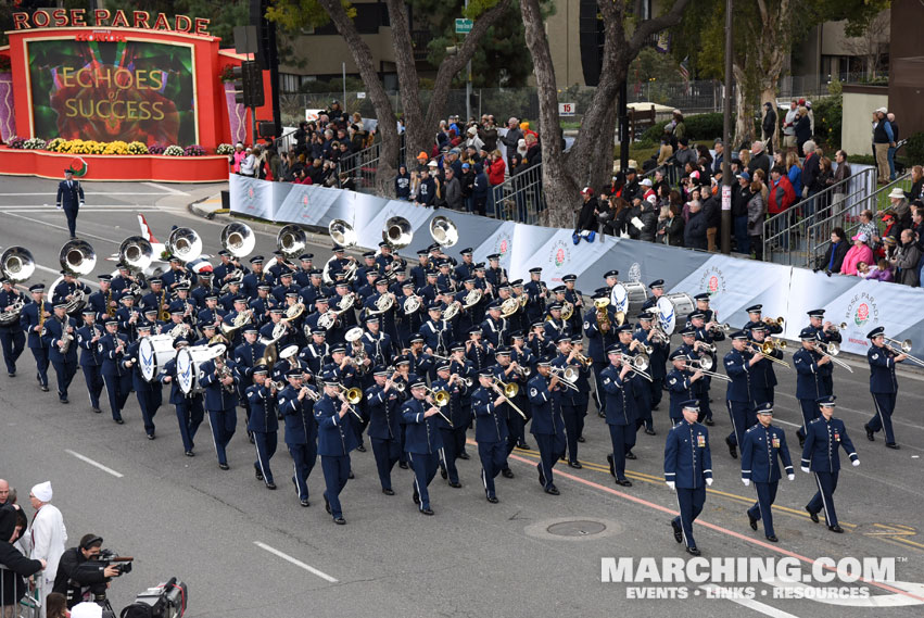 United States Air Force Total Force Band, Travis Air Force Base, California - 2017 Rose Parade Photo