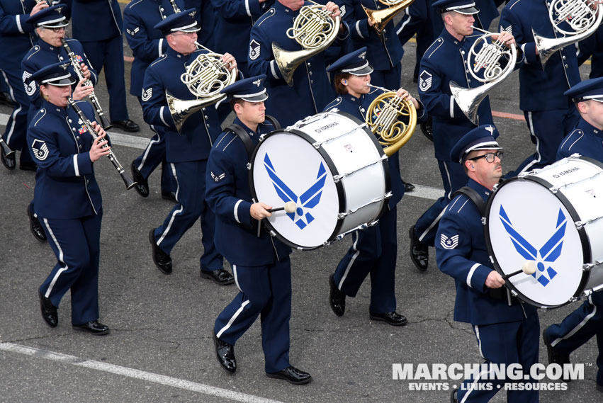 United States Air Force Total Force Band, Travis Air Force Base, California - 2017 Rose Parade Photo