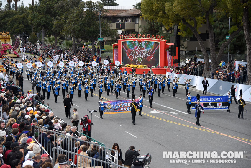 Gifu Shogyo High School Green Band, Gifu, Japan - 2017 Rose Parade Photo