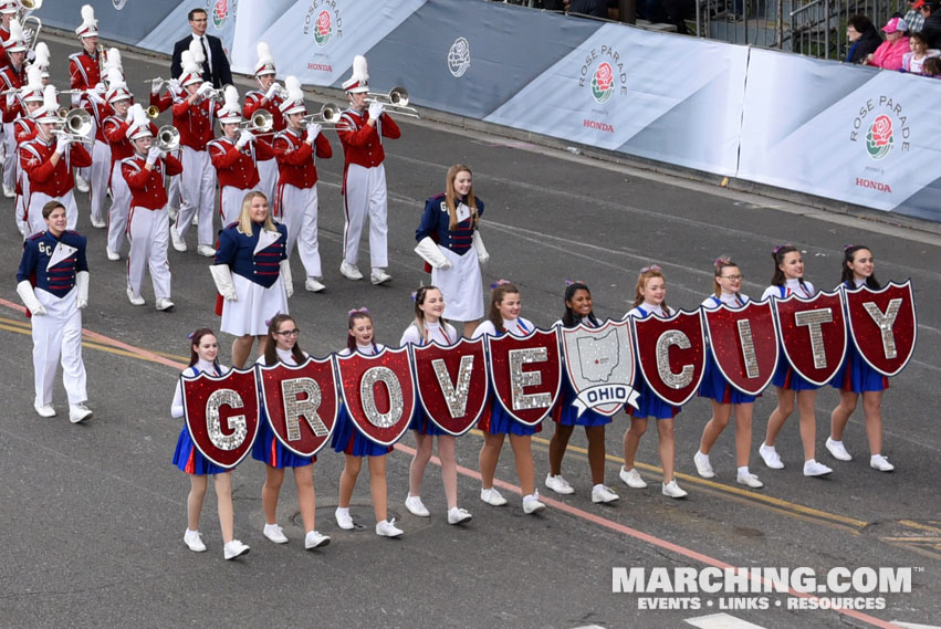 Grove City High School Marching Band, Grove City, Ohio - 2017 Rose Parade Photo