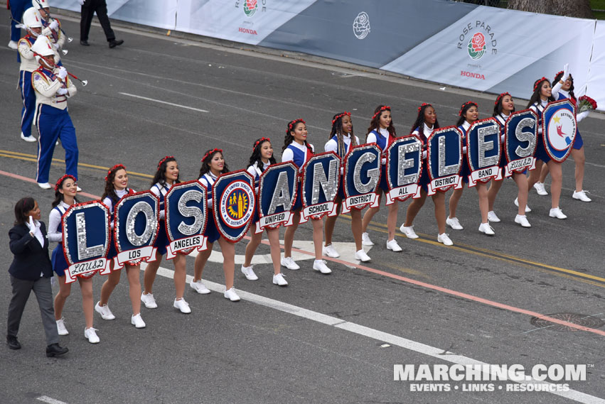 Los Angeles Unified School District All City Honor Marching Band, California - 2017 Rose Parade Photo