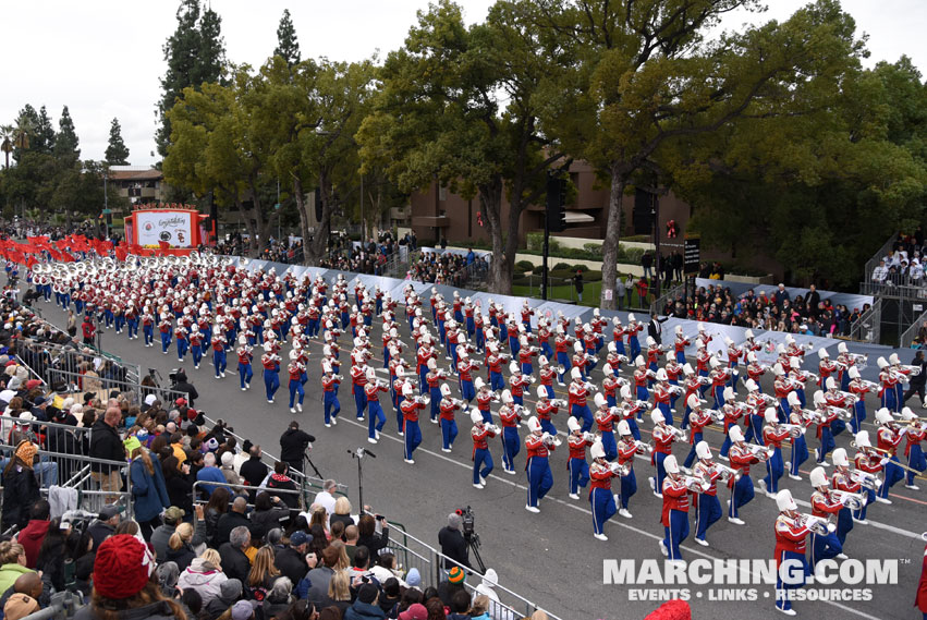 Los Angeles Unified School District All City Honor Marching Band, California - 2017 Rose Parade Photo