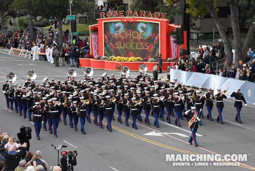 United States Marine Corps West Coast Composite Band - 2017 Rose Parade Photo