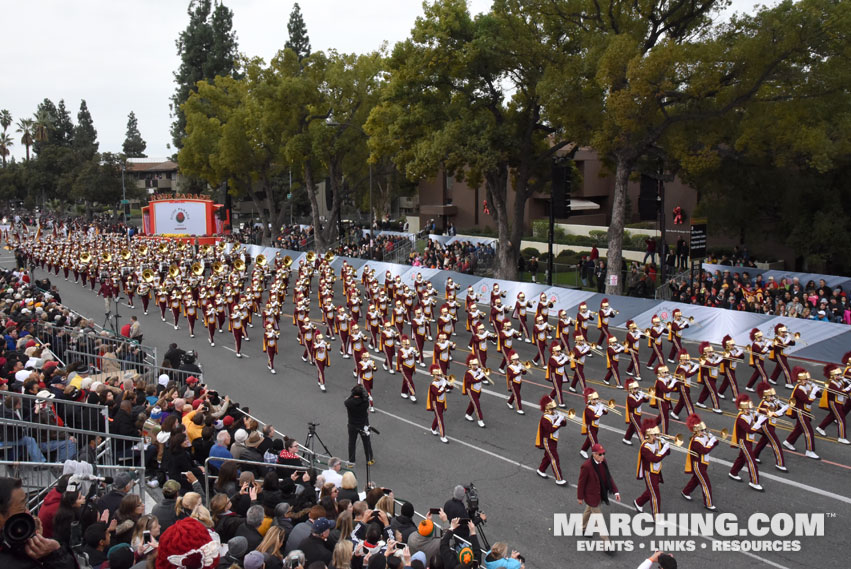 University of Southern California Trojan Marching Band, Los Angeles, California - 2017 Rose Parade Photo