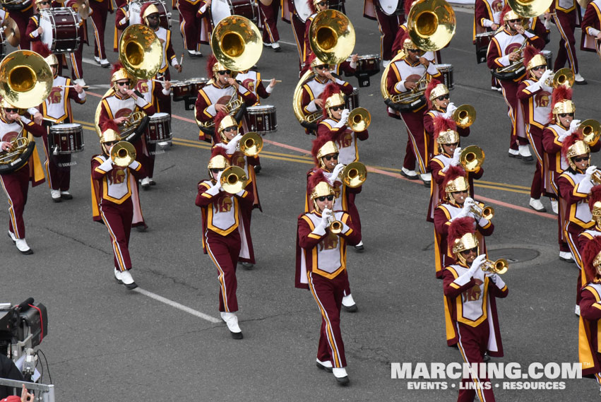 University of Southern California Trojan Marching Band, Los Angeles, California - 2017 Rose Parade Photo