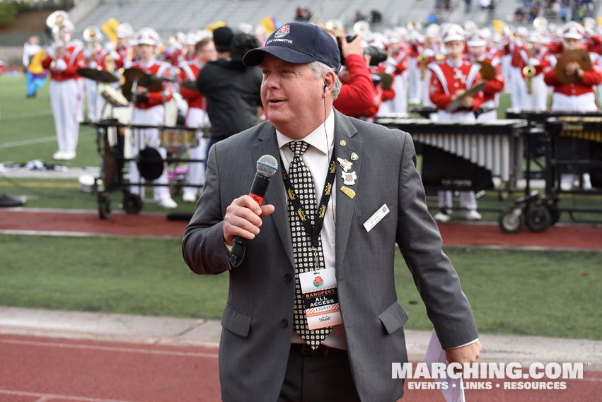 Master of Ceremonies Jim Hahn - 2016/2017 Tournament of Roses Bandfest Photo