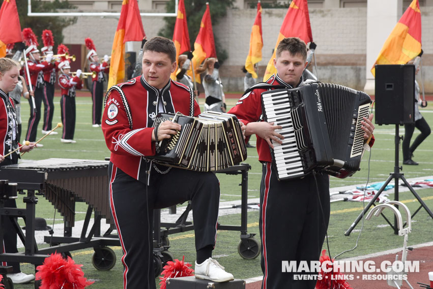 Pulaski High School Red Raider Marching Band, Pulaski, Wisconsin - 2016/2017 Tournament of Roses Bandfest Photo