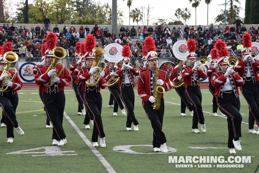 Pulaski High School Red Raider Marching Band, Pulaski, Wisconsin - 2016/2017 Tournament of Roses Bandfest Photo