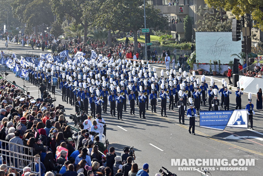 Air Academy High School Marching Band, USAF Academy, Colorado - 2018 Rose Parade Photo