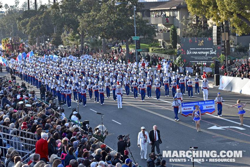 Londonderry High School Marching Band, New Hampshire - 2018 Rose Parade Photo