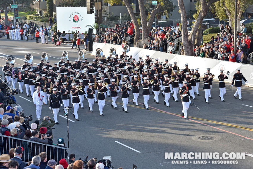 United States Marine Corps West Coast Composite Band - 2018 Rose Parade Photo