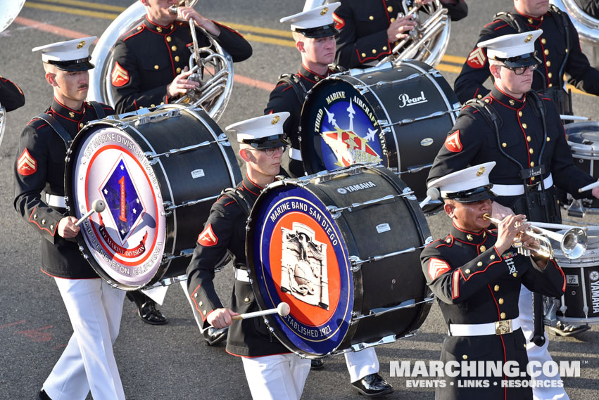 United States Marine Corps West Coast Composite Band - 2018 Rose Parade Photo