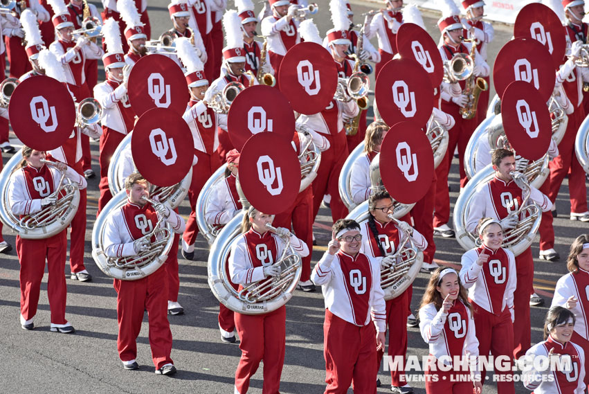 The Pride of Oklahoma Marching Band, Norman, Oklahoma - 2018 Rose Parade Photo