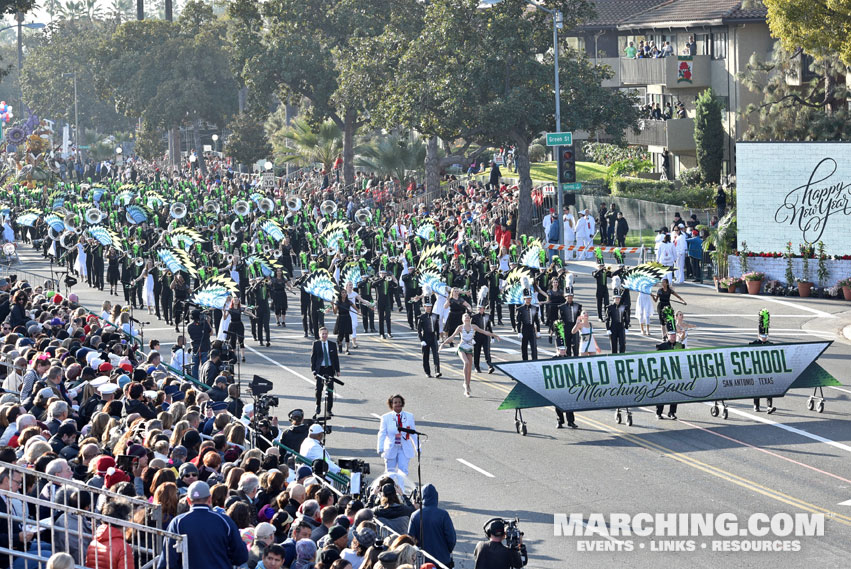 Ronald Reagan High School Band, San Antonio, Texas - 2018 Rose Parade Photo