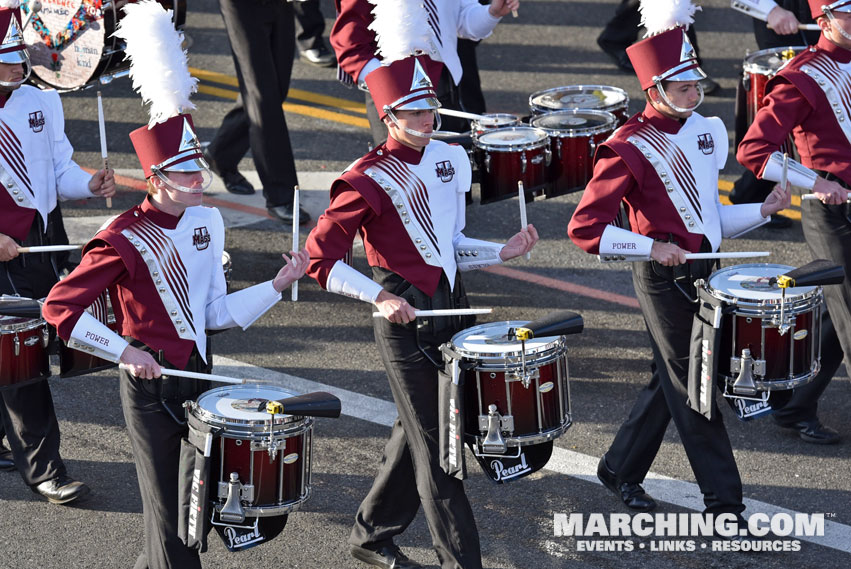 University of Massachusetts Minuteman Marching Band, Amherst, Massachusetts - 2018 Rose Parade Photo