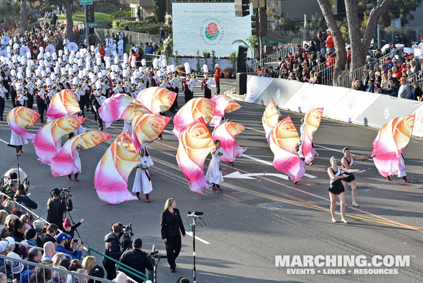 University of Massachusetts Minuteman Marching Band, Amherst, Massachusetts - 2018 Rose Parade Photo