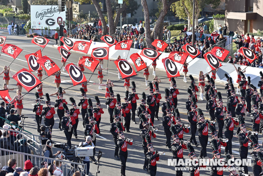 The University of Georgia Redcoat Marching Band, Athens, Georgia - 2018 Rose Parade Photo