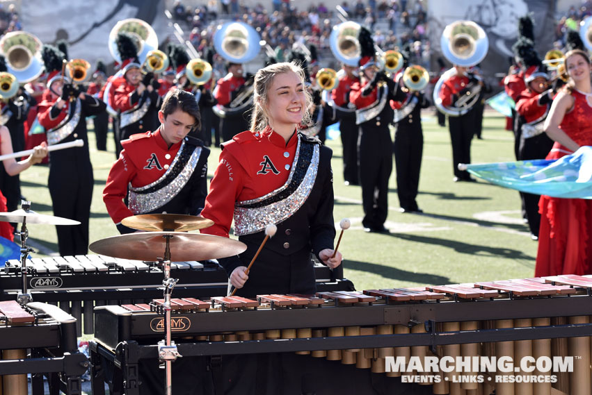 Albertville High School Aggie Band, Albertville, Alabama - 2017/2018 Tournament of Roses Bandfest Photo