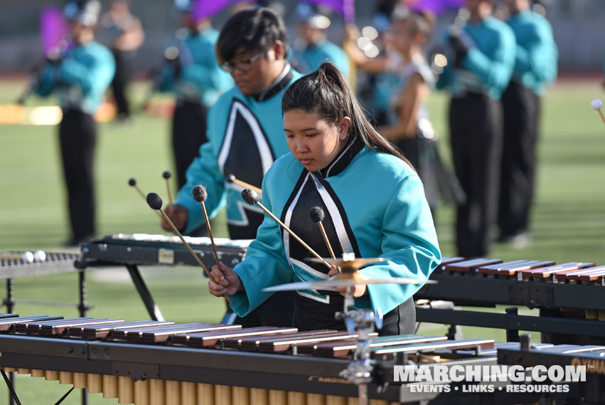 Santiago High School B.O.S.S. (Bands of Santiago Sharks), Corona, California - 2017/2018 Tournament of Roses Bandfest Photo