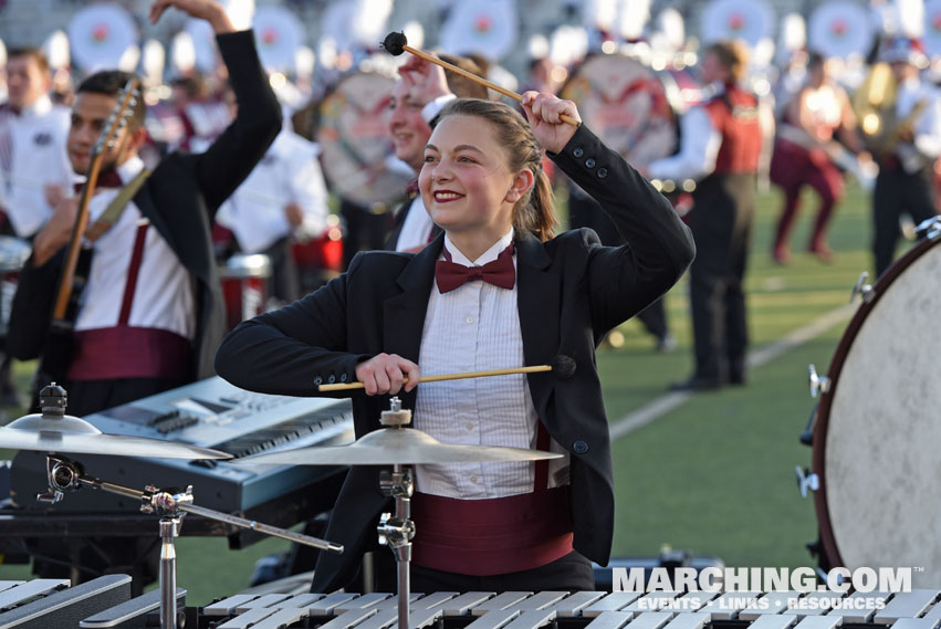 University of Massachusetts Minuteman Marching Band, Amherst, Massachusetts - 2017/2018 Tournament of Roses Bandfest Photo